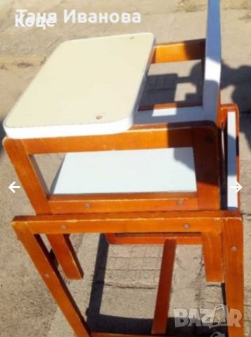 Дървено столче за хранене, снимка 2 - Столчета за хранене - 45191704