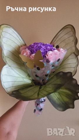 Големи букети,различни цени ,51рози,21рози,23рози, снимка 5 - Декорация за дома - 49894439