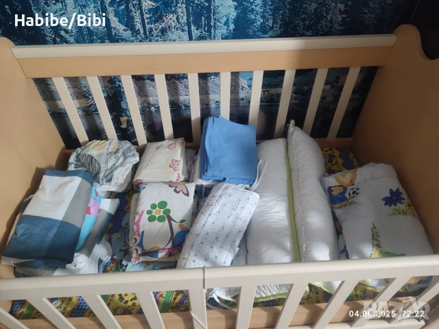 Детско легло със люлеещ механизъм, снимка 3 - Мебели за детската стая - 50554489