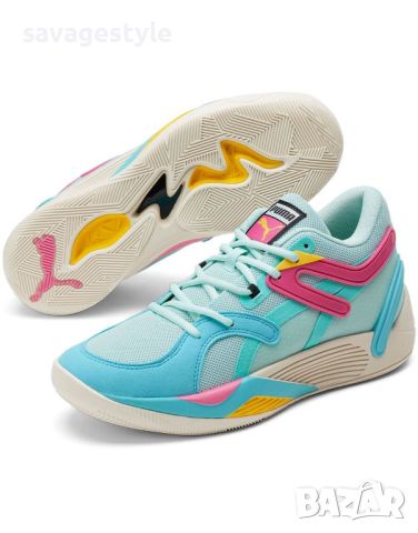 Унисекс маратонки PUMA Trc Blaze Court Basketball Shoes Blue/Multi, снимка 3 - Маратонки - 46019680