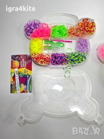 Комплекти с ластички за плетене 600бр. / 2 модела ластици за гривни, снимка 4 - Игри и пъзели - 45216170