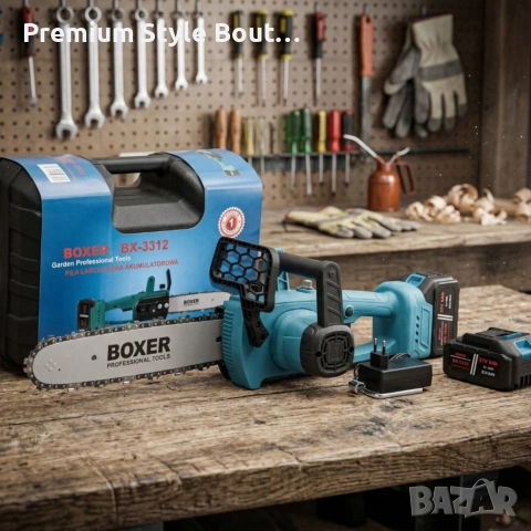 Акумулаторен верижен трион 12" (30 см) 36V – 2 батерии 6Ah за мощно и удобно рязане, снимка 2 - Други инструменти - 53950273