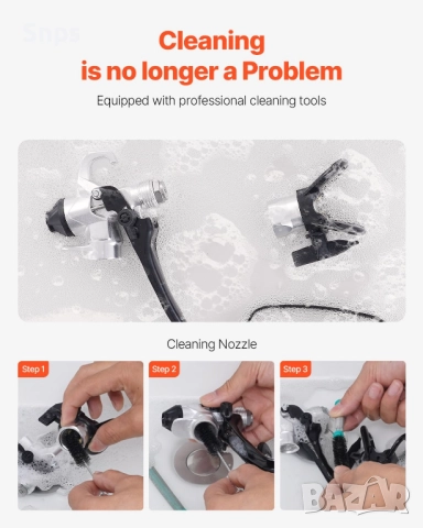 Безвъздушна бояджийска машина Vevor, 750W, 3000 psi, маркуч 15 м, снимка 6 - Други инструменти - 52174054