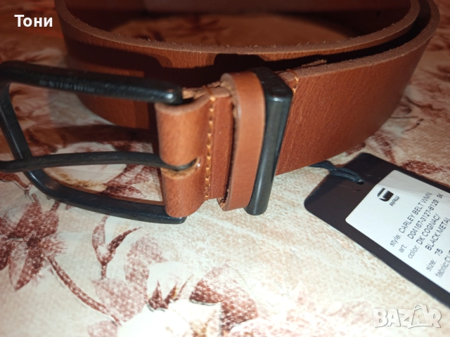 G-STAR Нов Мъжки Колан Изцяло от Естествена Кожа 95см.