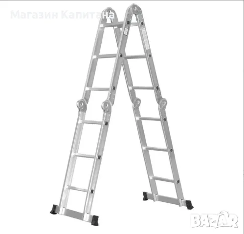 Сгъваема алуминиева стълба 4х3, 4х4 и 2х4-2х3 стъпала Арон България, снимка 4 - Други машини и части - 49858125