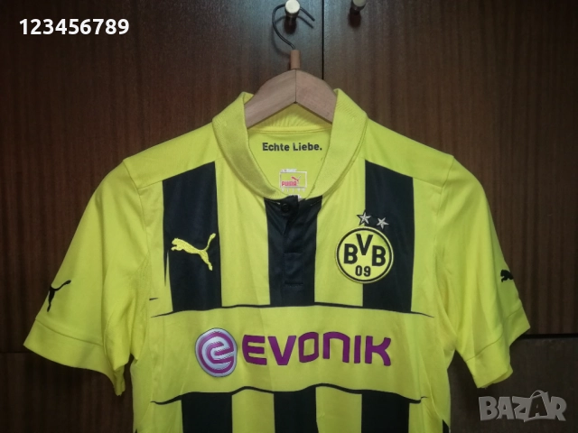 Borussia Dortmund Hummels оригинална тениска фланелка Борусия Дортмунд Шампионска Лига Puma, снимка 4 - Тениски - 52387978