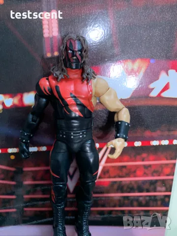 Екшън фигура WWE Kane The Big Red Machine Elite figure Кейн mattel wwe, снимка 3 - Колекции - 49511443