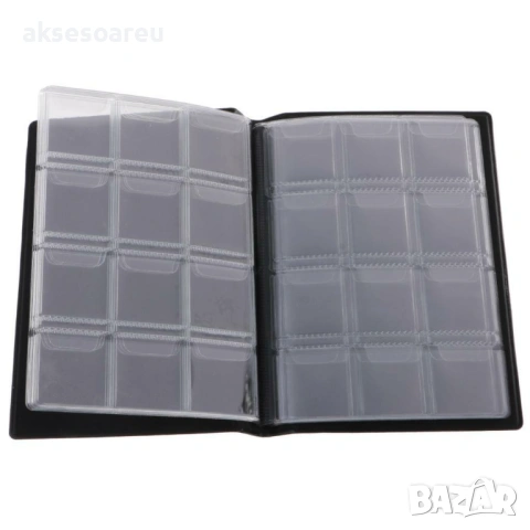 Кожен черен албум книга за монети 10 страници 120 джоба за жетони Възпоменателни монети медальони , снимка 17 - Нумизматика и бонистика - 53770066