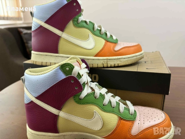 Оригинални шарени Кецове Nike 38 , снимка 3 - Маратонки - 51946280