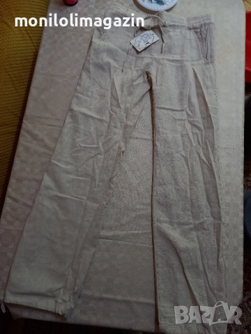 Нов ленен спортен панталон, с етикет 