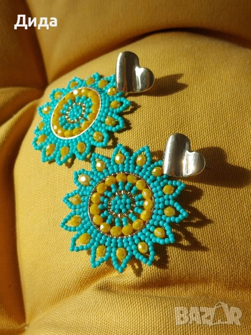 Нови бохо обеци в три цветови модела, снимка 10 - Обеци - 53958977