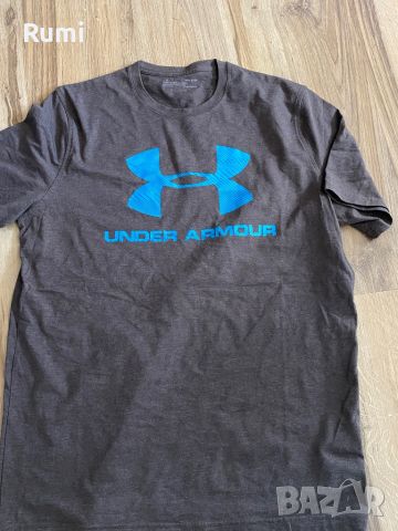 Оригинална мъжка памучна спортна тениска Under Armor ! M, снимка 1 - Тениски - 46248155