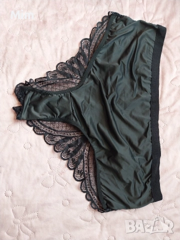 2XL Черна дантелена полупрашка , снимка 3 - Бельо - 54232895