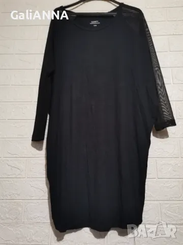 СТРАХОТНА ТУНИКА/РОКЛЯ С РЪКАВИ ТЮЛ 2XL-3XL, снимка 3 - Туники - 50338373