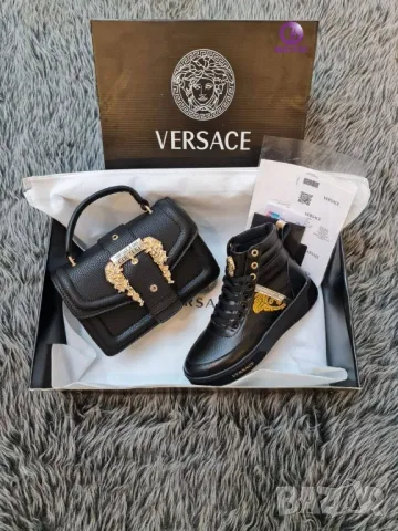 дамски кецове и чанта versace , снимка 3 - Дамски ежедневни обувки - 46931428