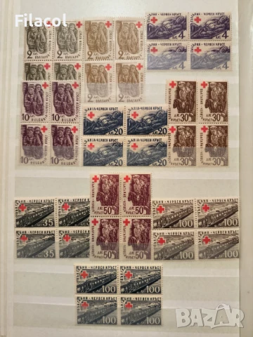България Червен кръст 1946 и 1947 г. КАРЕТА MNH