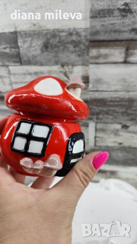 Гъбка кутийка за съкровища!!!, снимка 7 - Декорация за дома - 53125909