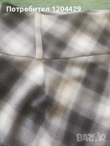 Елегантна пола на MEXX в сиво-черно каре, снимка 4 - Поли - 51523263