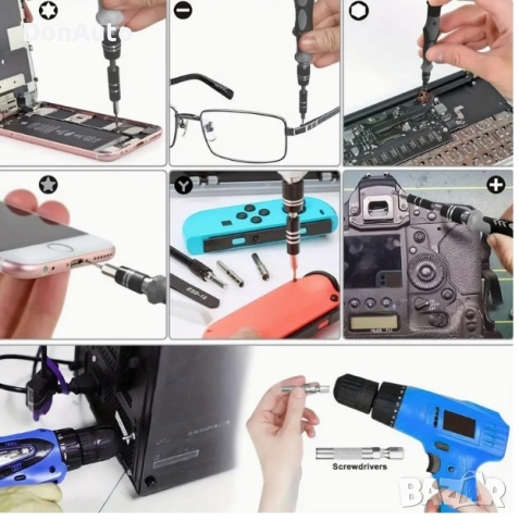 Прецизен комплект отвертки, снимка 4 - Аксесоари и консумативи - 51830277