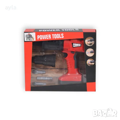 Винтоверт и трион Power Tools 5 части , снимка 1 - Играчки за стая - 48405547