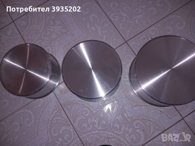 Алуминиеви  кръгли тави комплект, снимка 4 - Съдове за готвене - 45222173