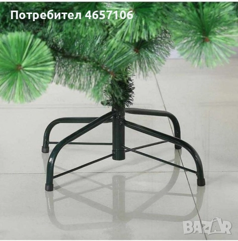 Елха естествено зелена с шишарки, снимка 5 - Изкуствени цветя - 52494037