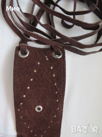 Колан естествен велур, 65 см. , снимка 3 - Колани - 54166535