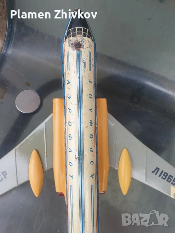 Стара метална механична играчка от 1965 г , снимка 9 - Колекции - 53122644