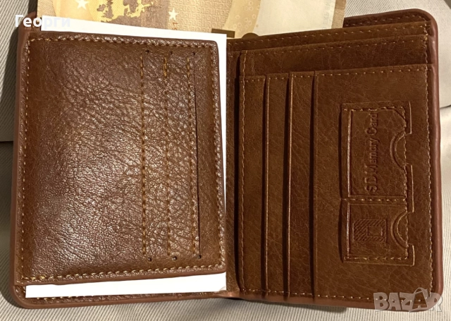 Кожен мъжки портфейл с защита от електронни кражби (с RFID защита), снимка 11 - Портфейли, портмонета - 51633884