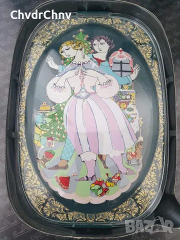 4бр Rosenthal Studio-Line Nutcracker/Розентал Бавария немска колекционерска стъклена картина-пано, снимка 4 - Картини - 48043741