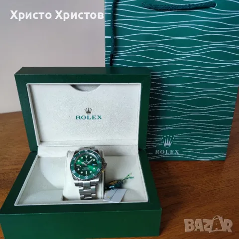 Мъжки луксозен часовник Rolex Submariner "Hulk" Green Dial M116610LV-0002, снимка 16 - Мъжки - 47226669