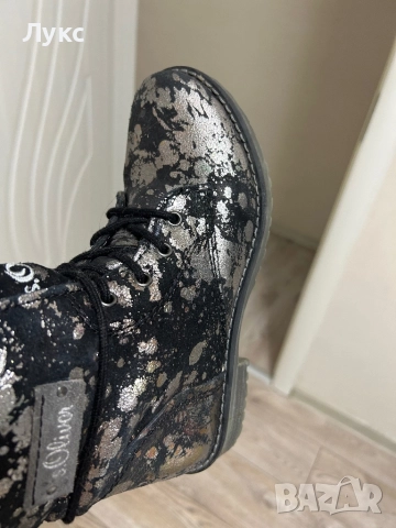 Боти естествена кожа S’Oliver, снимка 5 - Дамски боти - 52091248