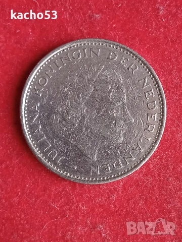 2 1/2 гулдена 1969 г. Нидерландия., снимка 2 - Нумизматика и бонистика - 53902982