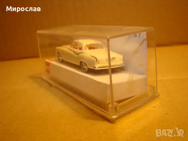 BUSCH H0 1/87 BORGWARD ISABELLA МОДЕЛ КОЛИЧКА ИГРАЧКА, снимка 3 - Колекции - 48778842