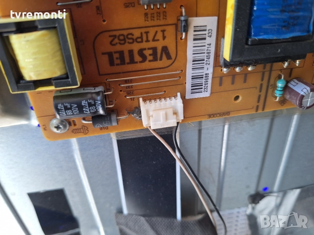 Платка захранване 17IPS62 за 43-инчов телевизор HITACHI 43HBT42A, с дисплей VES430UNDL-2D-N12, снимка 2 - Части и Платки - 51689471