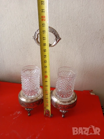 Винтидж лъжичник,солница, снимка 2 - Колекции - 54243149