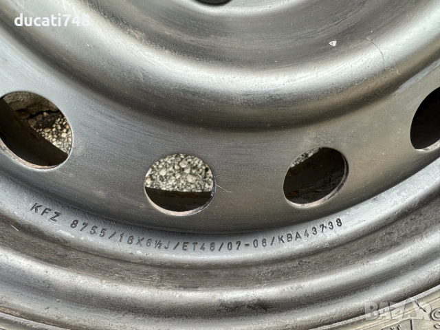 4бр. железни джанти 5х114.3 с гуми - Hyundai Tucson, IX35, Kia Sportage, снимка 6 - Гуми и джанти - 53928678