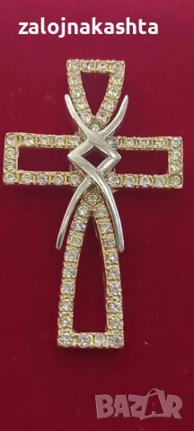 Нов Златен кръст-4,73гр/14кр, снимка 2 - Колиета, медальони, синджири - 50859974