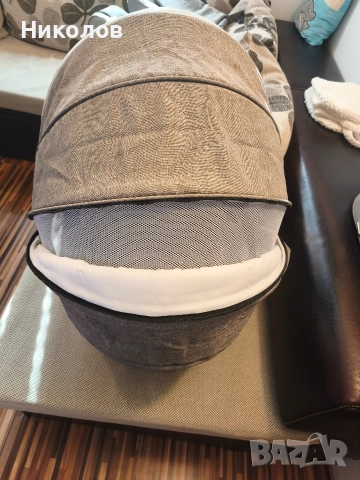 Комбинирана количка 3в1 LORELLI Premium POLAND MIA AIR LIGHT&DARK GREY, снимка 6 - Детски колички - 52664357