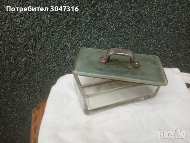 Антикварна стъкленица за стерилни материали. Ретро медицинско стъклено изделие., снимка 3 - Антикварни и старинни предмети - 52507413