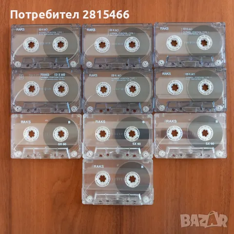 ЛОТ 10бр. аудио касети RAKS, снимка 3 - Декове - 47234703