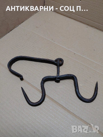 Соц Стар Ръчно Кован Ченгел За Дране На Животни. НОМЕР 1765., снимка 5 - Антикварни и старинни предмети - 54072763