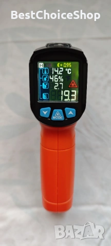 MESTEK инфрачервен термометър цифров лазерен измервател на температура с K-проб – -50°C до 800°C, снимка 8 - Други инструменти - 53194699