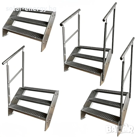 Метално стълбище 3 стъпала | Външни стълби | Поцинковано, снимка 2 - Други - 54235562