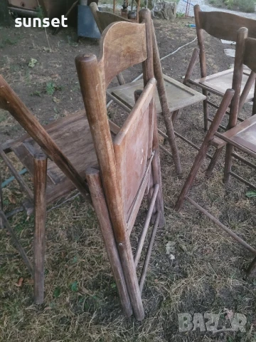 сгъваеми дървени градински столове- различни модели, за тераса и градина, снимка 11 - Градински мебели, декорация  - 51136575