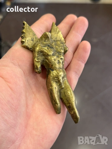 Бронзова пластика - ангел / икар. №8087, снимка 3 - Антикварни и старинни предмети - 54090001