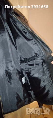 ЧИСТО НОВО!!!Мъжко кожено яке естествена кожа агнешка, снимка 4 - Якета - 53879428