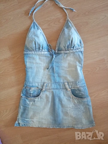 Дънкова Рокля р-р М, снимка 3 - Рокли - 50739960