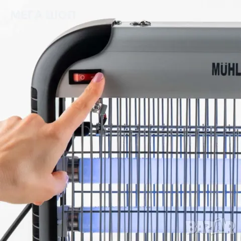 Инсектицидна лампа Muhler, 30W, 60м2, снимка 3 - Лампи за стена - 50223686