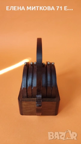 Винтидж комплект поставки за чаши+стойка, снимка 4 - Аксесоари за кухня - 54131164